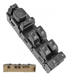 Control Electrico Cv Tahoe/Suburban  Gm Yukon  Cd Escalade 04-06  Cv Avalanche 02-06  De Elevador 62 Pin 7 Teclas Negro Para Espejos Autoabatibles 12V