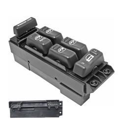Control Electrico Cv Cheyenne/Silverado 99-02/Suburban/Tahoe 00-02/Pick Up  Gm Sierra 99-02/Yukon 00-02  De Elevador 20 Pins 6 Teclas Negro 12Vcc Mani