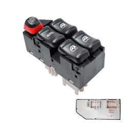 Control Electrico Cv Malibu 97-03  Od Cutlass Supreme 97-99  De Elevador 12 Pins 5 Teclas Negro 12Vcc Manijauto Delantero Izquierdo