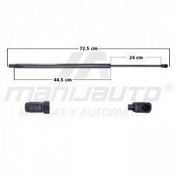 Amortiguador 5Ta Puerta Cv Venture 97-05  72.5 Cm 44.5 Cm 24 Cm Entrada Tipo 9 Entrada 2 Tipo 9 176.47 189.96 5253 Spart
