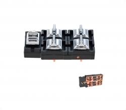 Control Electrico Fd Grand Marquis/Crown Victoria 89-91/Ltd 80-91  Lc Town Car 80-97  De Elevador 11 Pins 5 Teclas Cromado 12Vcc Tipo Original