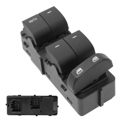 Control Electrico Fd F-150/F-250/Lobo 09-14  De Elevador 12 Pins 5 Teclas Negra 12Vcc