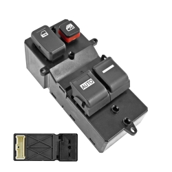 Control Electrico Hd Accord 2P Coupe 03-07  De Elevador 23 Pins 4 Teclas Negro 12Vcc Manijauto Delantero Izquierdo