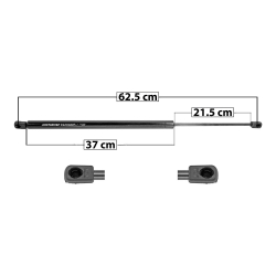 Amortiguador 5Ta Puerta Hd Cr-V 07-11  62.5 Cm 37 Cm 21.5 Cm Entrada Tipo 9 Entrada 2 Tipo 9 107.91 121.4 5826 Spart Derecho/Izquierdo