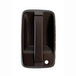 Manija Exterior Iz Elf/Npr 09-12  Con Hoyo Para Llave Corrugada Negra Plastico Hushan