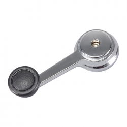 Manija De Elevar Jp Wrangler 87-91/Cherokee 74-84/Wagoneer 75-83  Perilla Negra Zinc Cromo Hushan