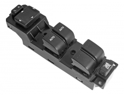 Control Electrico Mz Cx-7 07-12/6 06-10  De Elevador 25 Pins 6 Teclas Negro Con Control Para Espejo 12Vcc Manijauto