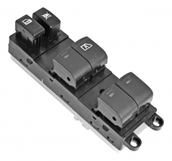 Control Electrico Ns Sentra 07-09  De Elevador 12 Pins 6 Teclas Negro 12Vcc Manijauto