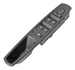 Control Electrico Rn Fluence 13-17  De Elevador 19 Pins 7 Teclas Negro Base Larga 12Vcc Manijauto