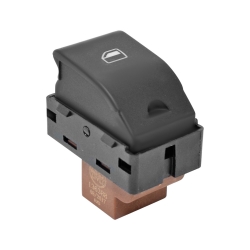 Control Electrico St Ibiza/Cordoba 03-08  Vw Crossfox 07-17/Gol 08-15/Lupo 04-09/Pointer 06-10/Polo 03-07  De Elevador 4 Pins 1 Tecla Negro Base Cafe 