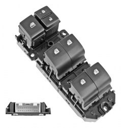 Control Electrico Ty C-Hr 19-20/Camry 18-20  De Elevador 20 Pins 7 Teclas Negro Filo Negro 12Vcc Manijauto Delantero Izquierdo