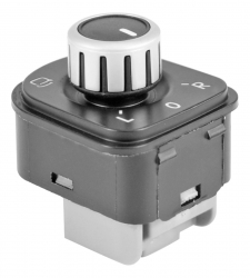 Control Electrico Vw Golf Gti 07-12/Bora Gli 05-10  De Espejo 6 Pins Negro Filo Plata P/Espejos Autoabatibles C/Desempañante 12Vcc Manijauto