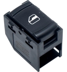 Control Electrico Vw Golf 00-06/Jetta A4 99-07/Passat 01-05/Jetta Clasico 08-15  De Elevador 4 Pins 1 Tecla Negro 12Vcc Manijauto