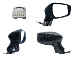 Espejo Der Elect Negro P/Pintar (3Pines) Nissan Versa 2020 2024