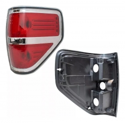 Calavera Der S/Arnes Filo Cromado (Lobo 09-14) (Rojo/Rojo) Ford F-150 2009 2014