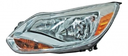 Faro Izq F/Cromado C/Mica Ambar (Sedan/H-Back) Ford Focus 2012 2014
