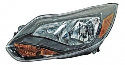 Faro Izq F/Negro C/Mica Ambar (Sedan/H-Back) Ford Focus 2012 2014