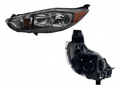 Faro Izq F/Negro C/Mica Ambar (Sedan/H-Back) Ford Fiesta 2014 2019