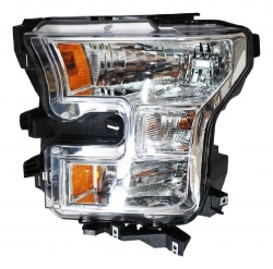 Faro Izq F/Cromado C/Mica Ambar Ford F-150 2015 2017
