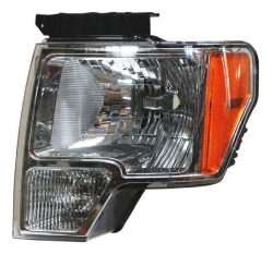 Faro Izq F/Cromado C/Mica Ambar (Lobo 09-14) Ford F-150 2009 2014