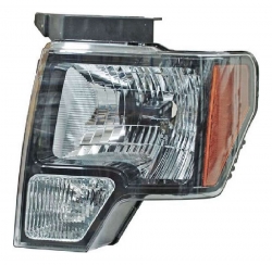 Faro Izq F/Negro C/Mica Ambar (Lobo 09-14) Ford F-150 2009 2014