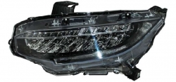 Faro Izq F/Cromado C/Led (Version Touring) 4Ptas Honda Civic Sedan 2016 2018