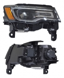 Faro Der F/Negro C/Lupa C/Drl C/Mica Ambar S/Balastra Chrysler / Dodge Grand Cherokee 2017 2021