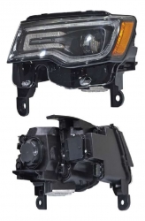 Faro Izq F/Negro C/Lupa C/Drl C/Mica Ambar S/Balastra Chrysler / Dodge Grand Cherokee 2017 2021