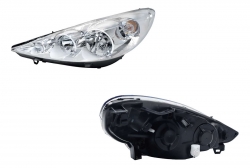 Faro Izq Fondo Cromado (Modelo Latinoamericano) Peugeot Pg-207 2008 2013