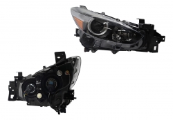 Faro Der F/Negro C/Lupa C/Mica Ambar Halogeno (Sedan/H-Back) Mazda Mazda 3 2017 2018