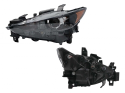 Faro Izq F/Negro C/Led C/Lupa C/Mica Ambar Mazda Cx-5 2018 2021