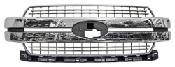 Parrilla Ford Pu 2018 2019 2020 Plata C/Mold Crom G15