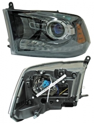 Faro Dodge Pu 2013-2015 Fondo Negro C/Luz De Dia Tyc1 Izq