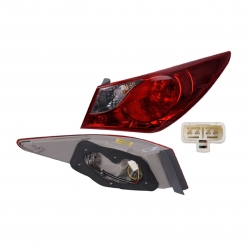 Calavera Derecha P/Hyundai Sonata Exterior 2013 2014 Depo