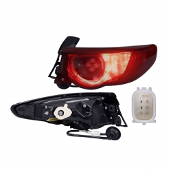 Calavera Derecha Mazda 3 H-Back Led Exterior 2023 2024 Depo