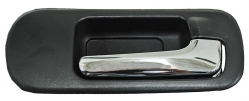Manija Int Civic 2001-2005 Negra/ Cromo S/Hoyo P/Seguro Delantera Plastico Der