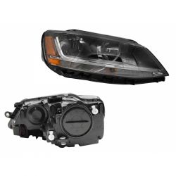 Faro Der F/Negro C/Drl P/1 Cuarto C/Mica Ambar (7Pines) Volkswagen Jetta A6 Bicentenario 2010 2018