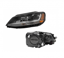 Faro Izq F/Negro C/Drl P/1 Cuarto C/Mica Ambar (7Pines) Volkswagen Jetta A6 Bicentenario 2010 2018