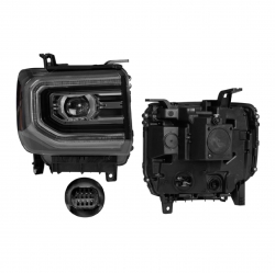 Faro Derecho Chevrolet Sierra C/Leds 2016 2017 2018 Depo