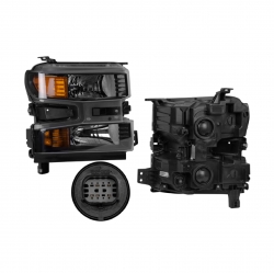 Faro Derecho Chevrolet Silverado P/Halogeno 2021 2022 Depo