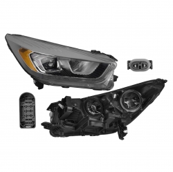 Faro Der Ford Escape F/Cromo P/Halogeno 2017 2018 2019 Depo