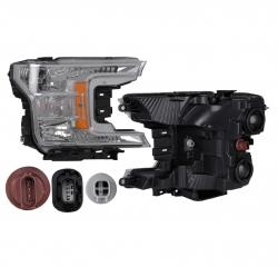 Faro Der Ford Lobo F/Cromo P/Halogeno 2018 2019 2020 Depo