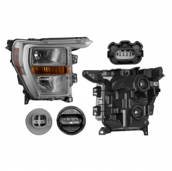 Faro Der Ford Lobo F/Cromo P/Halogeno 2021 2022 Depo