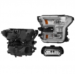 Faro Izquierdo Ford Lobo Platinum C/Leds 2015 2016 2017 Depo