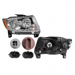 Faro Derecho Jeep Compass F/Cromo 2011 2012 2013 Depo