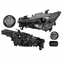 Faro Izq Mazda Cx-5 Grand Touring Luz Adaptativa 2021 Depo