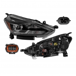 Faro Derecho Nissan Sentra Exclusive 8 Pin C/Leds 2019 Depo