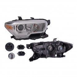 Faro Derecho Toyota Tacoma Aro De Lupa Cromado 2023 Depo