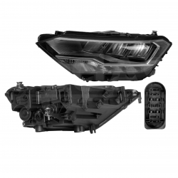 Faro Izq Vw Jetta Comfortline C/Motor C/Leds 2021 Depo