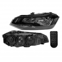 Faro Izq Volkswagen Virtus Filo Negro 5 Pines 2022 Depo